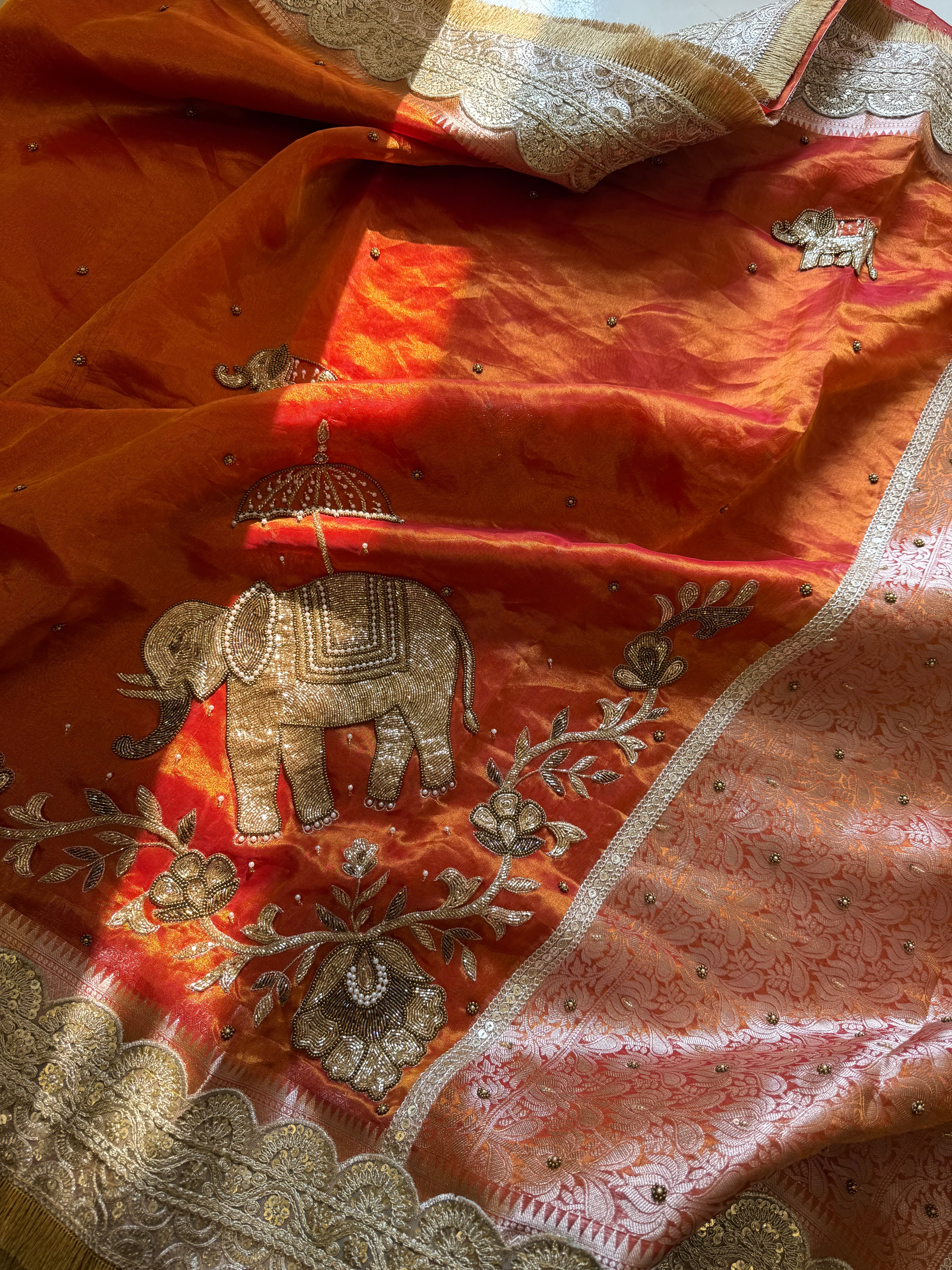 Roke Waali Sarees - Pure Tissue Silk Saree