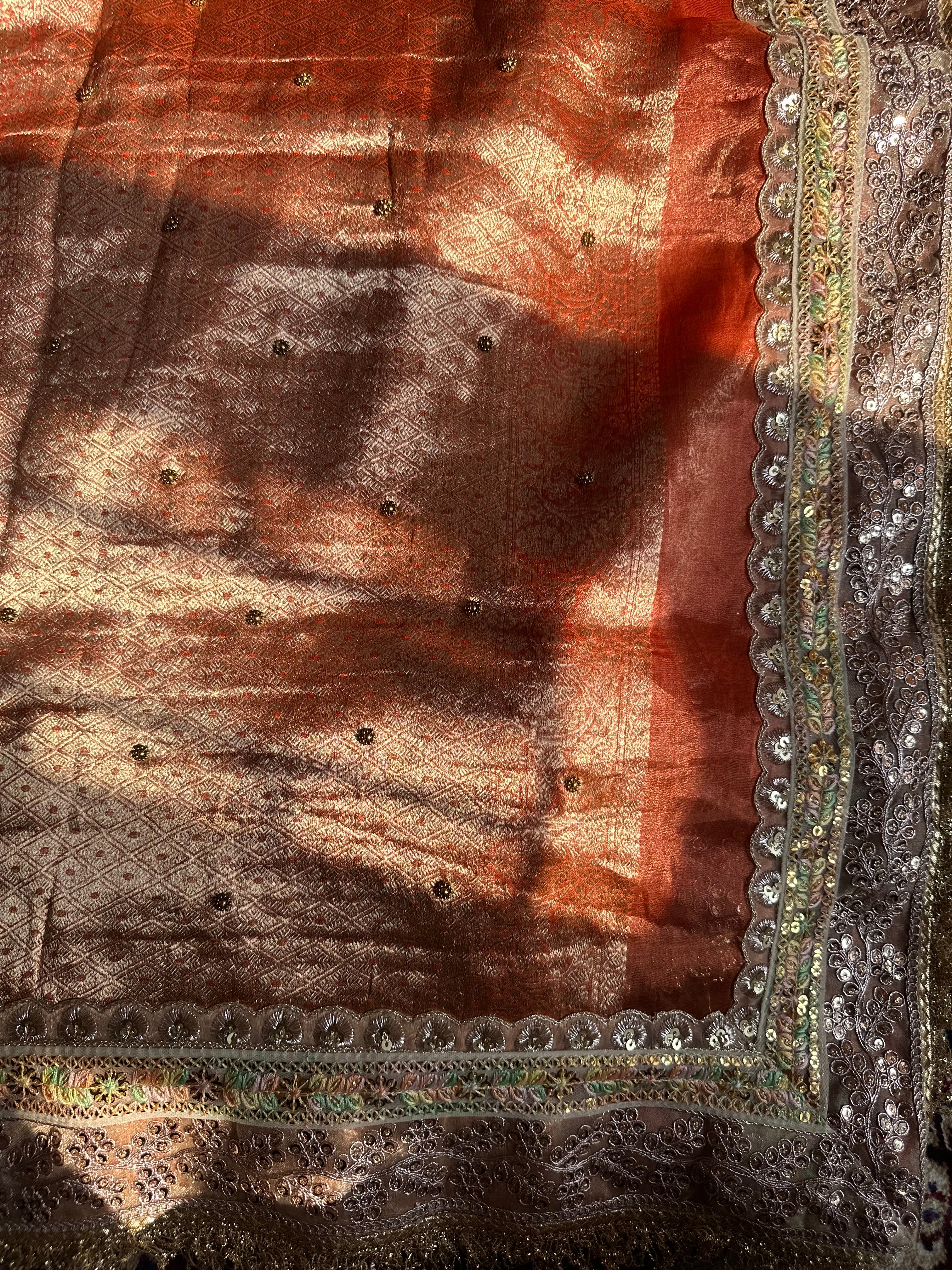 Pure Tissue Silk Saree With Kaduwa Booti