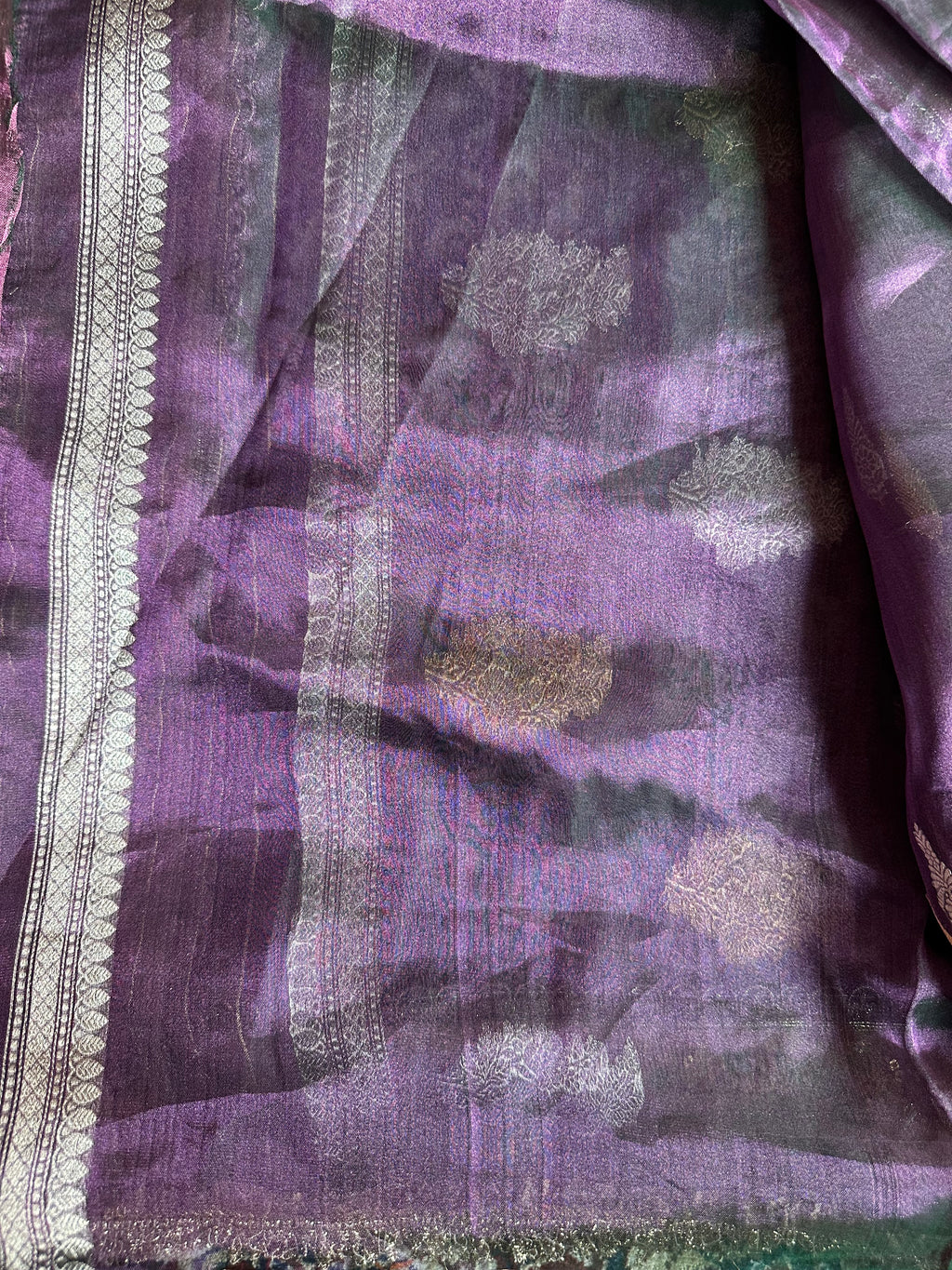 Pure Tissue Silk Saree With Kaduwa Booti