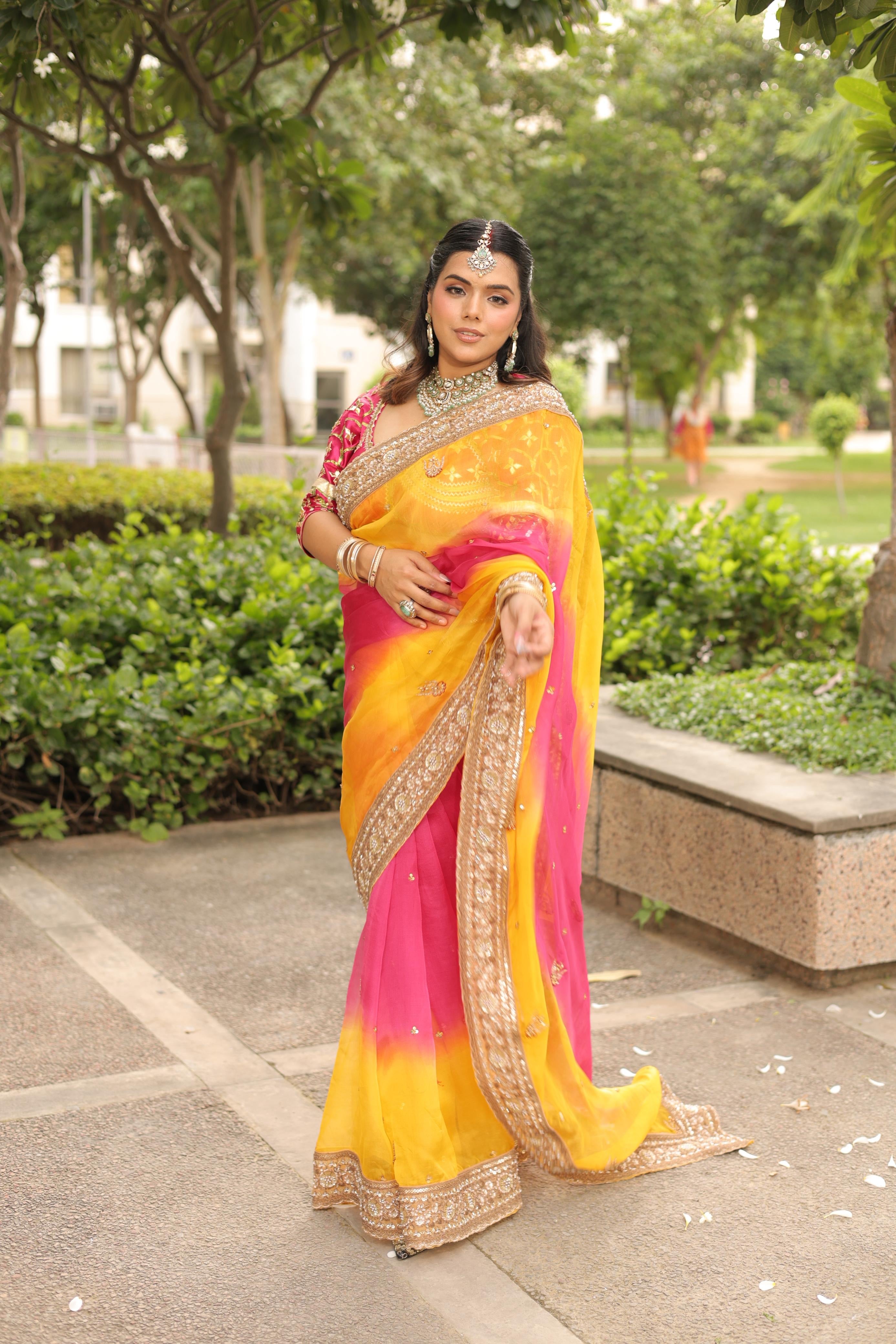 Madhubala - Sitara Aangi Saree Set