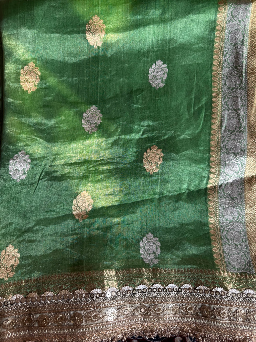 Pure Tissue Silk Saree With Kaduwa Booti