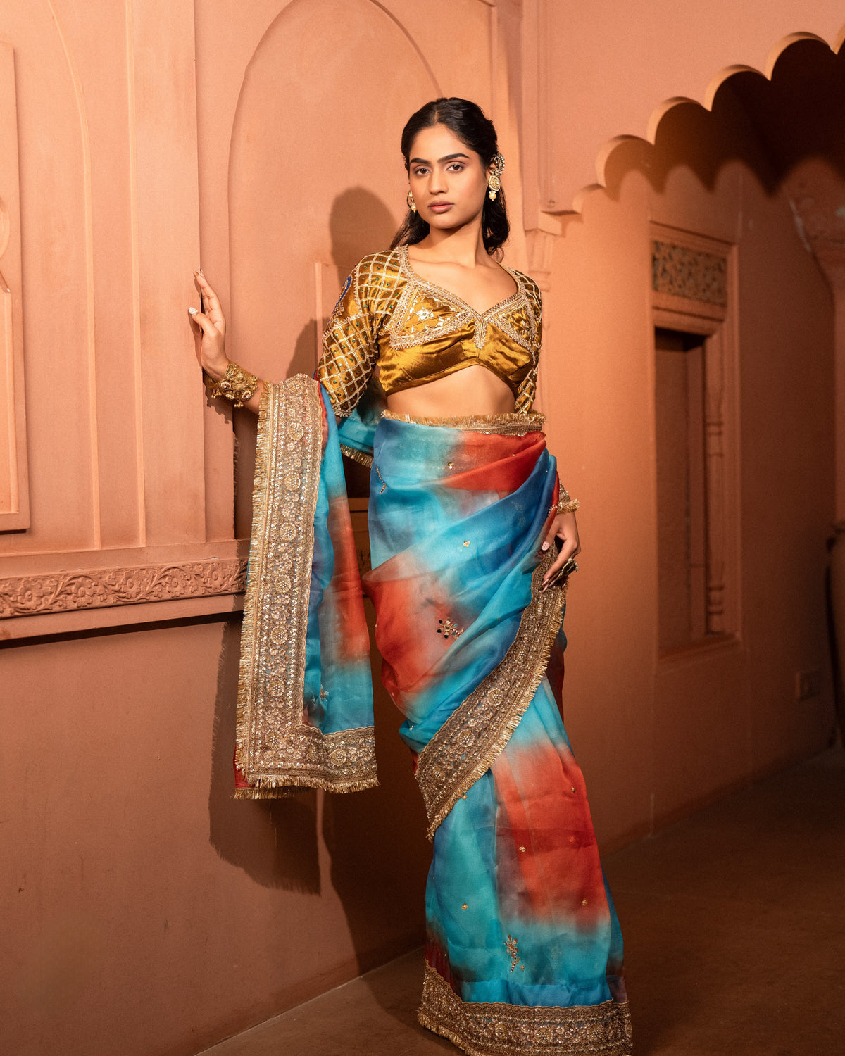 Zareen - Sitara Aangi Saree Set