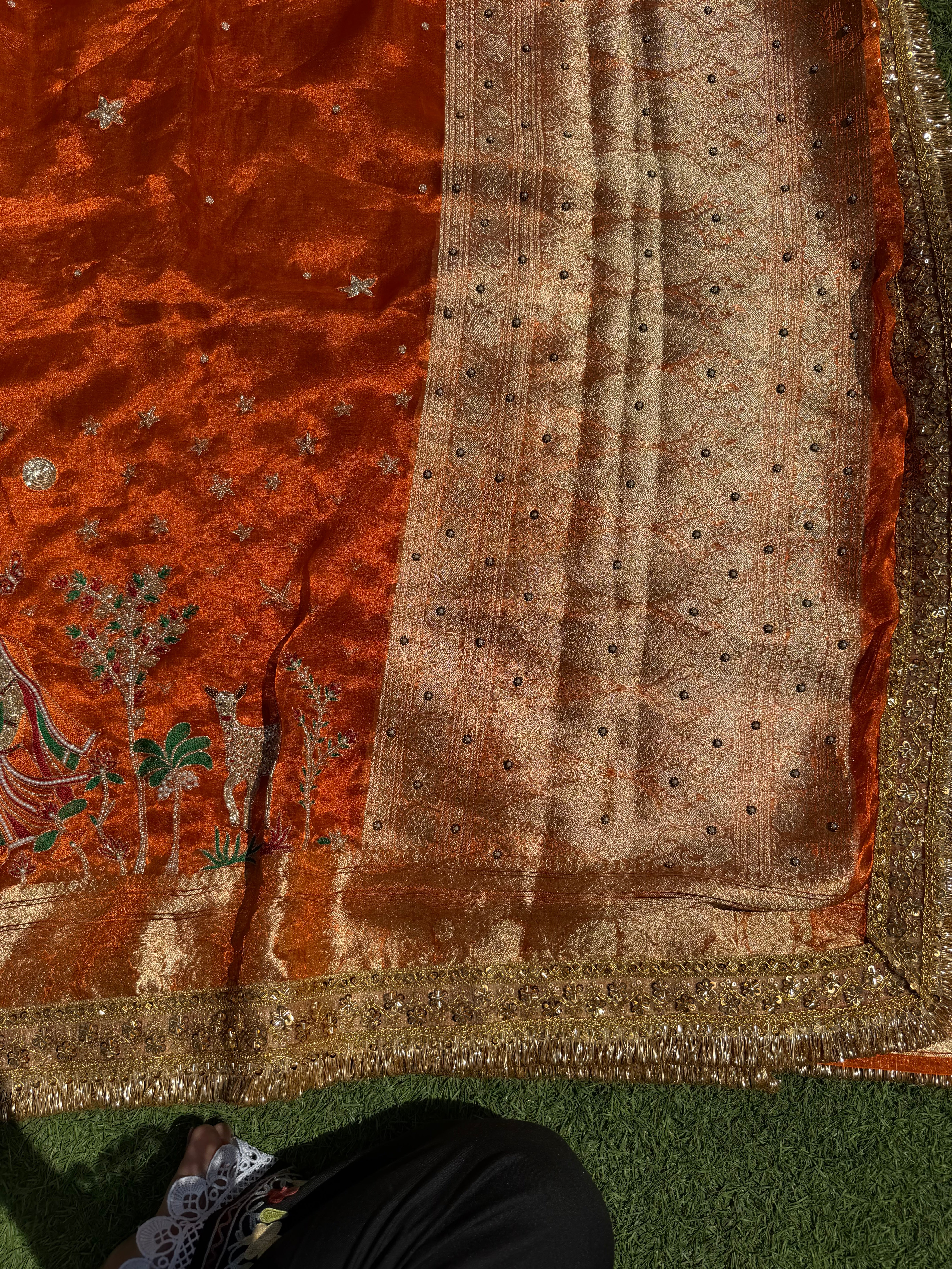 Radhe Krishan Pure Tissue Silk Saree