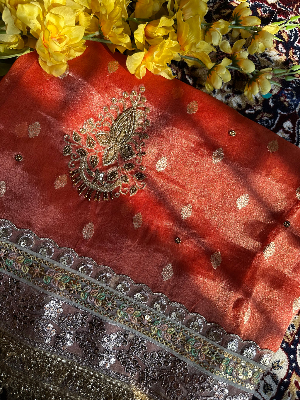 Pure Tissue Silk Saree With Kaduwa Booti