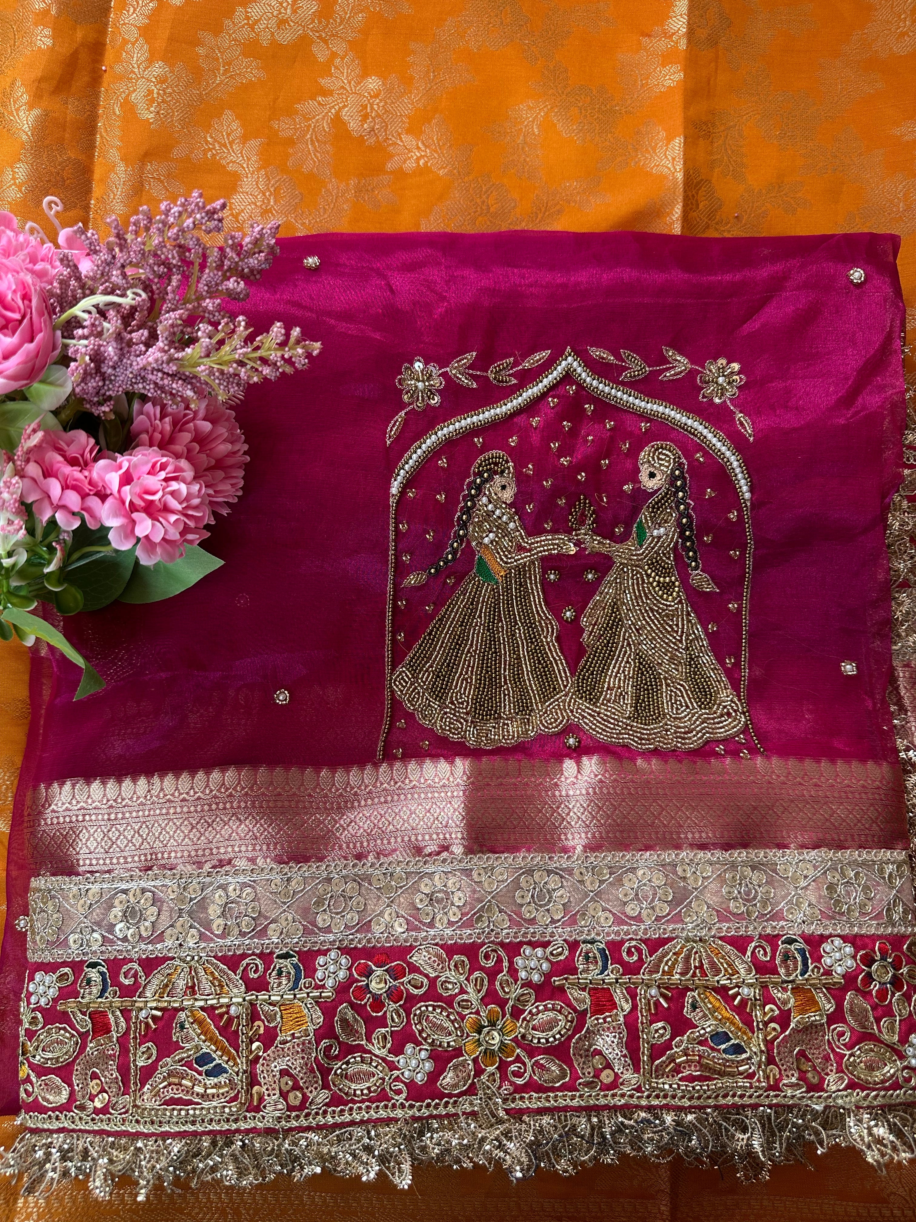 Behena - Pure Tissue Silk Saree