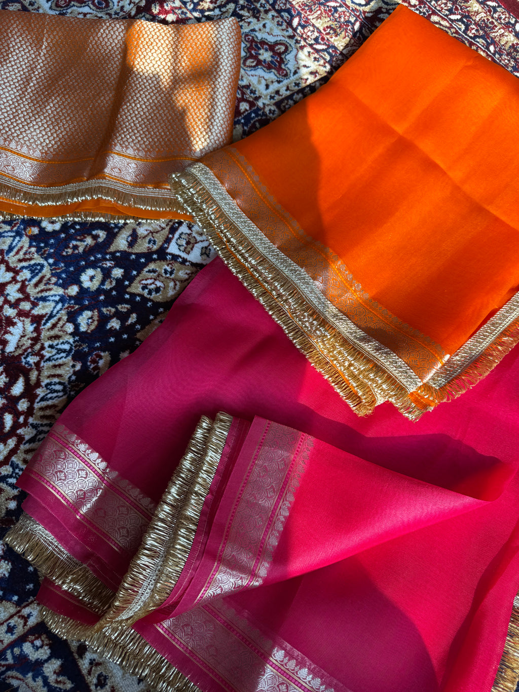 Chaandni — Pure Banarasi Organza Silk Saree in Ombré Shade